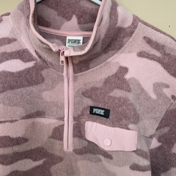 Victoria Secret Pink Quarter zip camo! - Picture 2 of 4